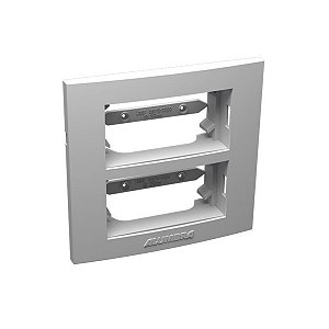 Placa C/ Suporte P/ Móvel 2 Módulos Branca Inova Pro - ALUMBRA