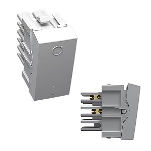 Módulo Interruptor Bipolar Simples 10A 250V Branco Módulo Pro - ALUMBRA