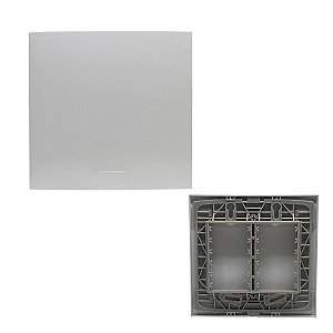 Placa 4x4 Cega C/ Suporte Branca Inova Pro - ALUMBRA