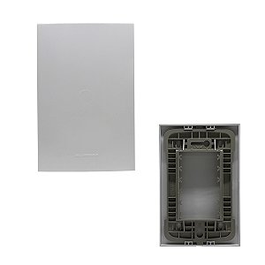 Placa 4x2 Cega C/ Suporte Branca Inova Pro - ALUMBRA