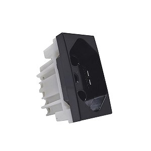 Módulo Tomada 20A 250V Preto Inova Pro Class - ALUMBRA