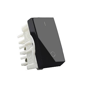 Módulo Interruptor Bipolar Simples 10A 250V Preto Inova Pro Class - ALUMBRA