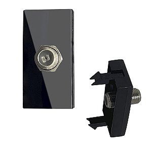 Módulo Tomada Coaxial Preto Inova Pro Class - ALUMBRA