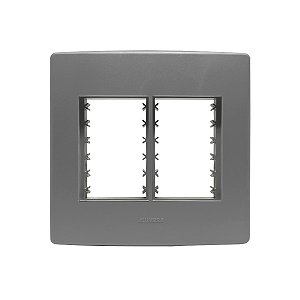 Placa 4X4 6 Módulos C/ Suporte Concreto Siena Matte - ALUMBRA