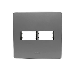 Placa 4X4 2 Módulos Separados C/ Suporte Concreto Siena Matte - ALUMBRA