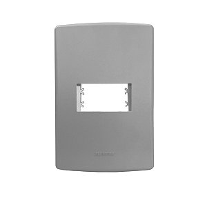 Placa 4X2 1 Módulo C/ Suporte Concreto Siena Matte - ALUMBRA