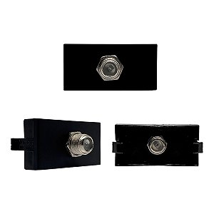 Módulo Tomada Coaxial Preto Siena Matte - ALUMBRA
