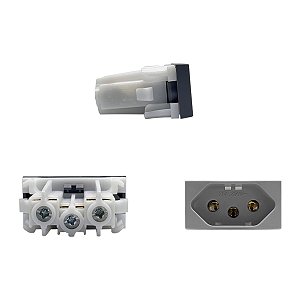 Módulo Tomada 20A 250V Concreto Siena Matte - ALUMBRA