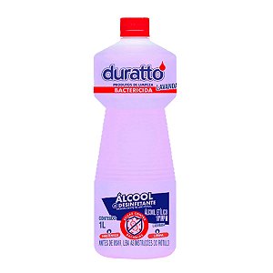 Álcool Bactericida Lavanda 1L - DURATTO