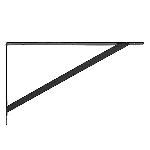 Suporte para Prateleira 50X30mm Preto (Mão Francesa) - AJAX