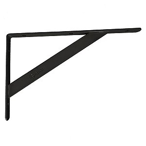 Suporte para Prateleira 25X16mm Preto (Mão Francesa) - AJAX
