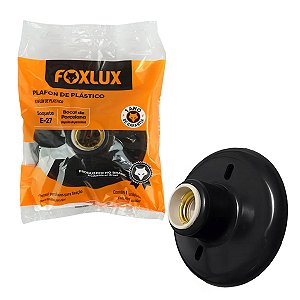 Plafon Preto E-27 100W - FOXLUX