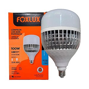 Lâmpada Led Alta Potência E-27 100W 6500 BIV - FOXLUX
