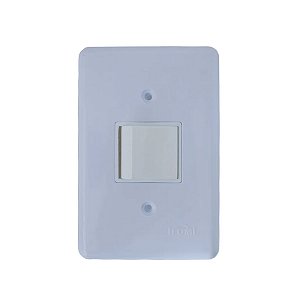 Conjunto Interruptor Bipolar 10A 250V C/ Placa 4X2 Stylus - ILUMI