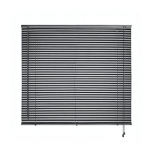 Cortina Persiana Horizontal 160x130cm Cinza Escuro (AT2906-7) - ATLAS