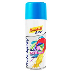 Tinta Spray Uso Geral Azul Médio 400ml - MUNDIAL PRIME