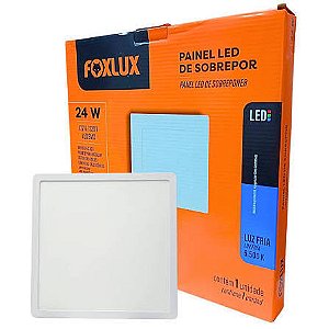Luminária Led Sobrepor Quadrada 24W 6500K BIV - FOXLUX