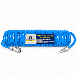 Mangueira Espiral PU 8X12mm 15MT Conector Japonês - CHIAPERINI