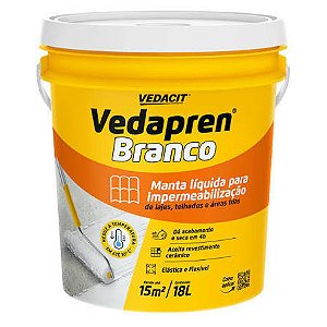Vedapren Branco P/ Laje 18 Kg - VEDACIT