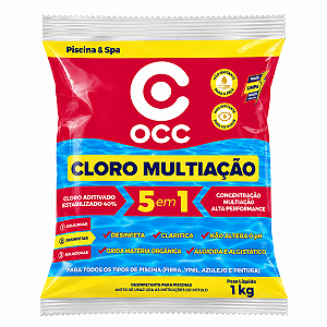 Cloro Granulado 5X1 Múltipla Ação (40%) 1Kg - OCC