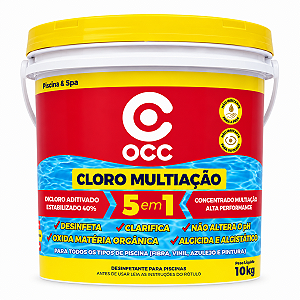 Cloro Granulado 5X1 Múltipla Ação (40%) 10Kg - OCC