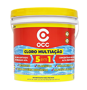 Cloro Granulado 5X1 Múltipla Ação (40%) 10Kg - OCC