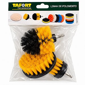 Jogo Escova de Limpeza P/ Furadeira (3pçs) - TAFORT