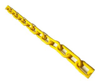Corrente De Plástico Elo Curto Amarela 6mm (50M) - TAFORT