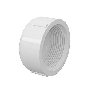 Cap Roscável 1/2 Branco Pct C/ 40 - PLASTUBOS