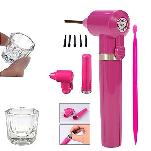 Kit Sobrancelha Mixer Misturador De Henna Palito Dappen