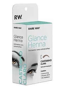 Henna Glance Sobrancelhas Castanho Claro 3,5g