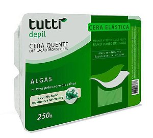 CERA ELÁSTICA CREMOSA ALGAS 250G / TUTTI DEPIL