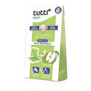 FOLHAS PRONTAS DEPILAÇÃO FACIAL MAÇA VERDE / TUTTI DEPIL