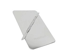 PLACA E ESPÁTULA E AÇO INOX PARA MAQUIAGEM- AC - 04 / MACRILAN