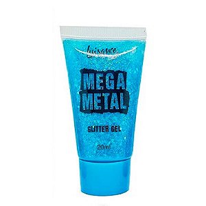 MEGA METAL GLITTER GEL - AZUL / LUISANCE