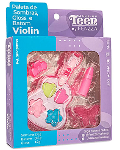 PALETA DE SOMBRAS, GLOSS E BATOM - VIOLIN / FENZZA