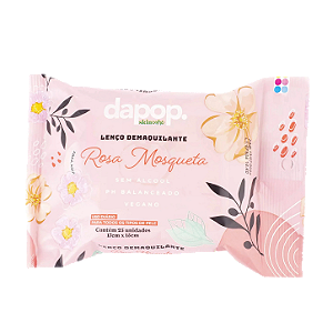LENÇO DEMAQUILANTE ROSA MOSQUETA / DAPOP