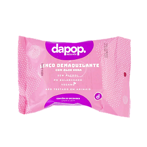 LENÇO DEMAQUILANTE COM ALOE VERA / DAPOP
