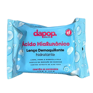 LENÇO DEMAQUILANTE ÁCIDO HIALURÔNICO / DAPOP