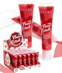 FRUIT SCRUB ESFOLIANTE LABIAL DE MORANGO / VIVAI