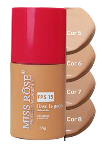 Base Líquida Soft Matte FPS 15 cor 02 Miss Rôse – Miss Rôse Brasil