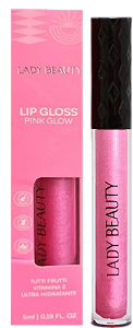 LIP GLOSS PINK GLOW/ LADY BEAUTY