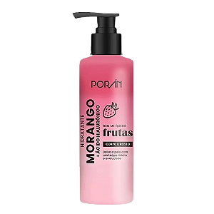 HIDRATANTE PARA CORPO E ROSTO - 160ML - MORANGO / PORAN
