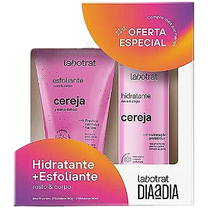 KIT HIDRATANTE + ESFOLIANTE DIA A DIA - CEREJA / LABOTRAT