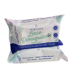 LENÇO DEMAQUILANTE ESFOLIANTE / MIA MAKE