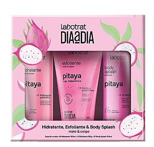 KIT HIDRATANTE, ESFOLIANTE E BODY SPLASH - PITAYA / LABOTRAT