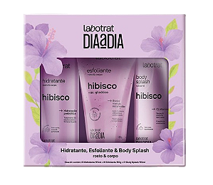 KIT HIDRATANTE, ESFOLIANTE E BODY SPLASH - HIBISCO / LABOTRAT