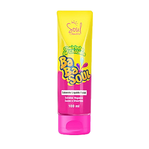 SABONETE FACIAL LÍQUIDO - CHEIRINHO DE CHICLETE / SOUL COSMÉTICOS