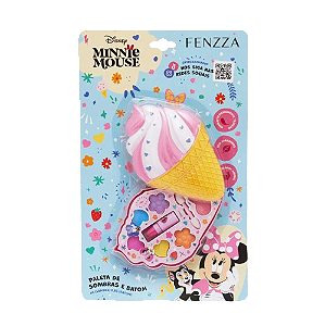 PALETA DE SOMBRAS E BATOM - MINNIE MOUSE DIS056 / FENZZA
