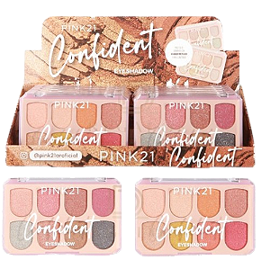 PALETA DE SOMBRAS - CONFIDENT / PINK 21